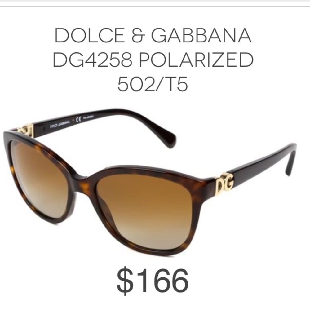Authentic DOLCE & GABBANA polarized sunglasses